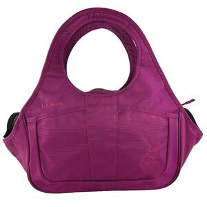 L.L.Bean Diaper Bag Tote Pink Pockets Tote Shoulder Bags